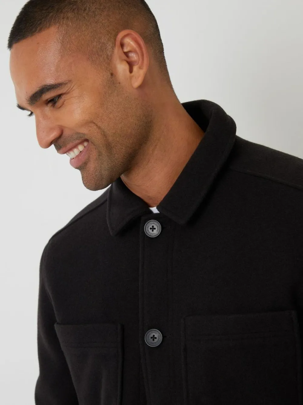 Threadbare Faux Wool Button Up Quilted Shacket^ Blazers & Formal Jackets