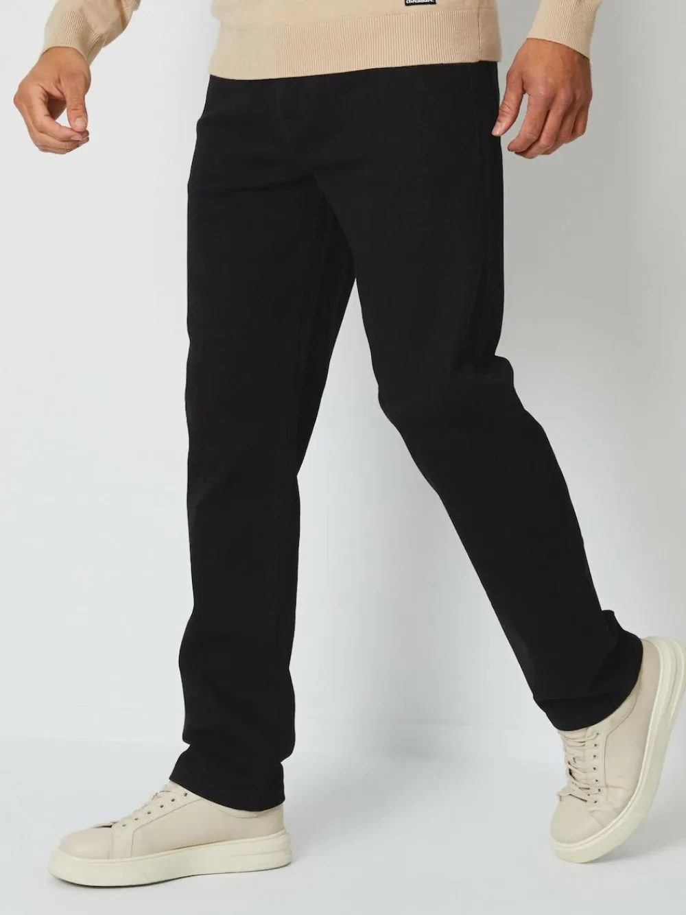 Threadbare Black Straight Fit Jeans With Stretch^ Jeans|Jeans