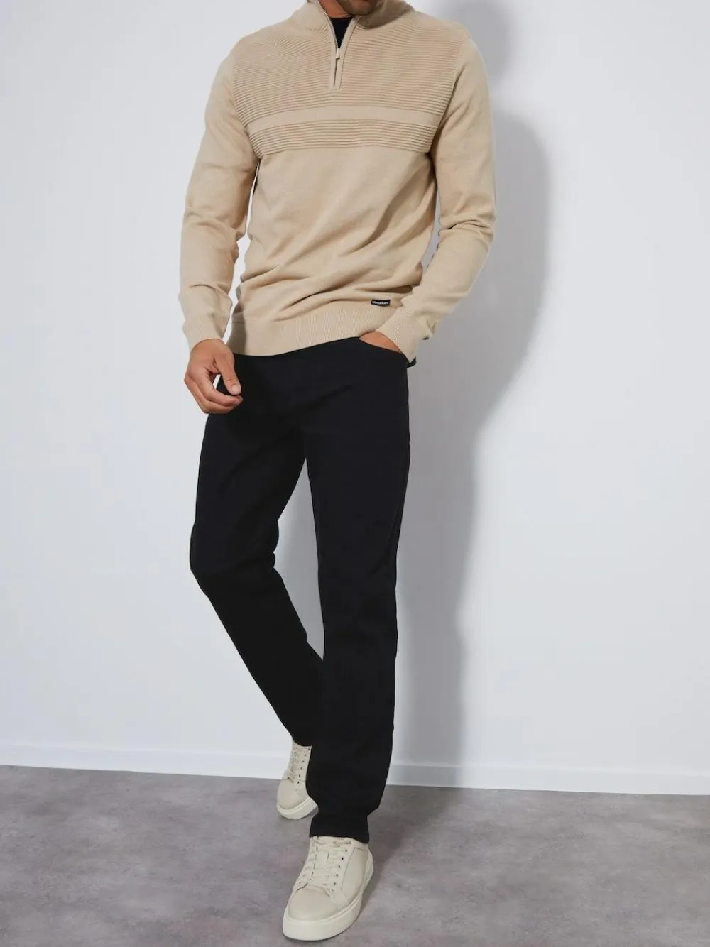 Threadbare Black Straight Fit Jeans With Stretch^ Jeans|Jeans