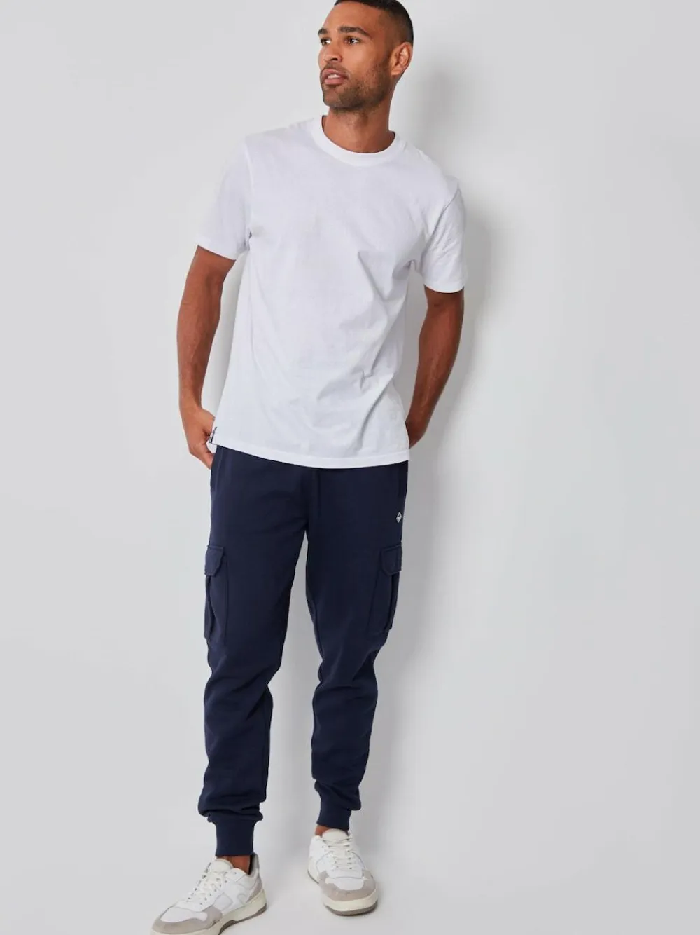 Clearance Threadbare Cargo Style Joggers 2 Pack Blue/Grey