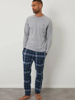 Threadbare Light Grey Blend Long Sleeve Pyjamas Set^ Pyjamas