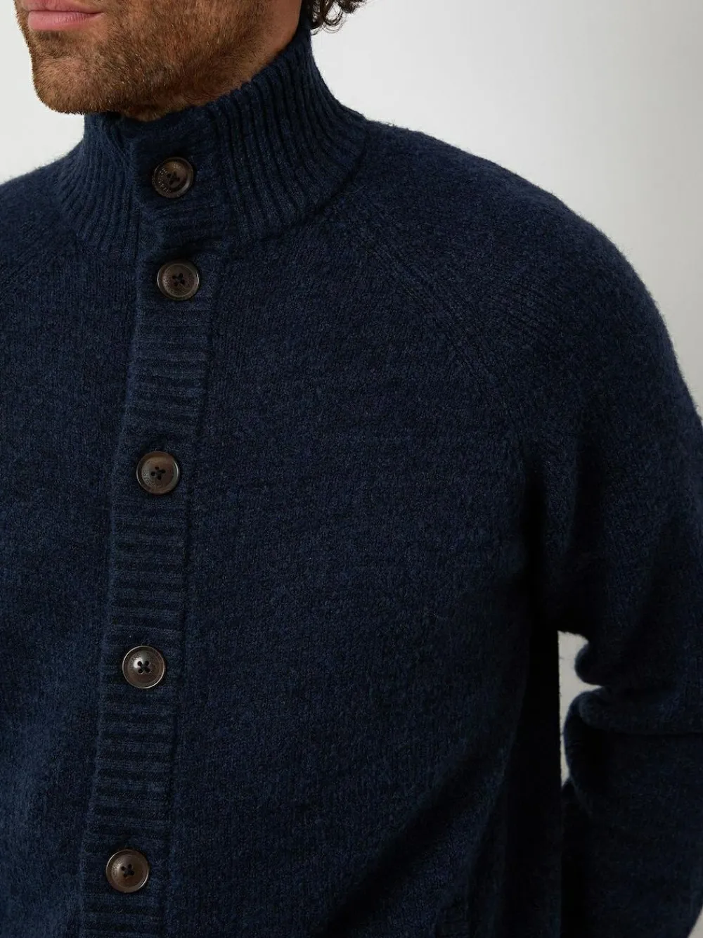 Threadbare Funnel Neck Button Up Knitted Cardigan^ Knitwear|Knitwear
