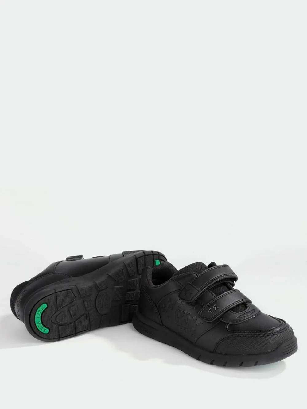 Toezone Boys Minecraft Rip Tape School Black Shoes^BOY School Shoes|Boys Shoes