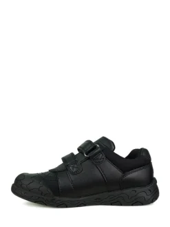 Toezone Boys Rebel Dinosaur Print School Black Shoes^BOY School Shoes|Boys Shoes