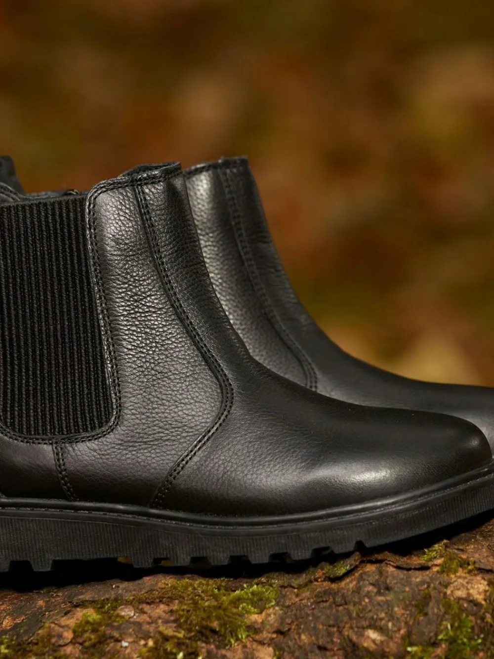 Sale Toezone Dakota Boys Leather Gusset and Zip Ankle Black Boots