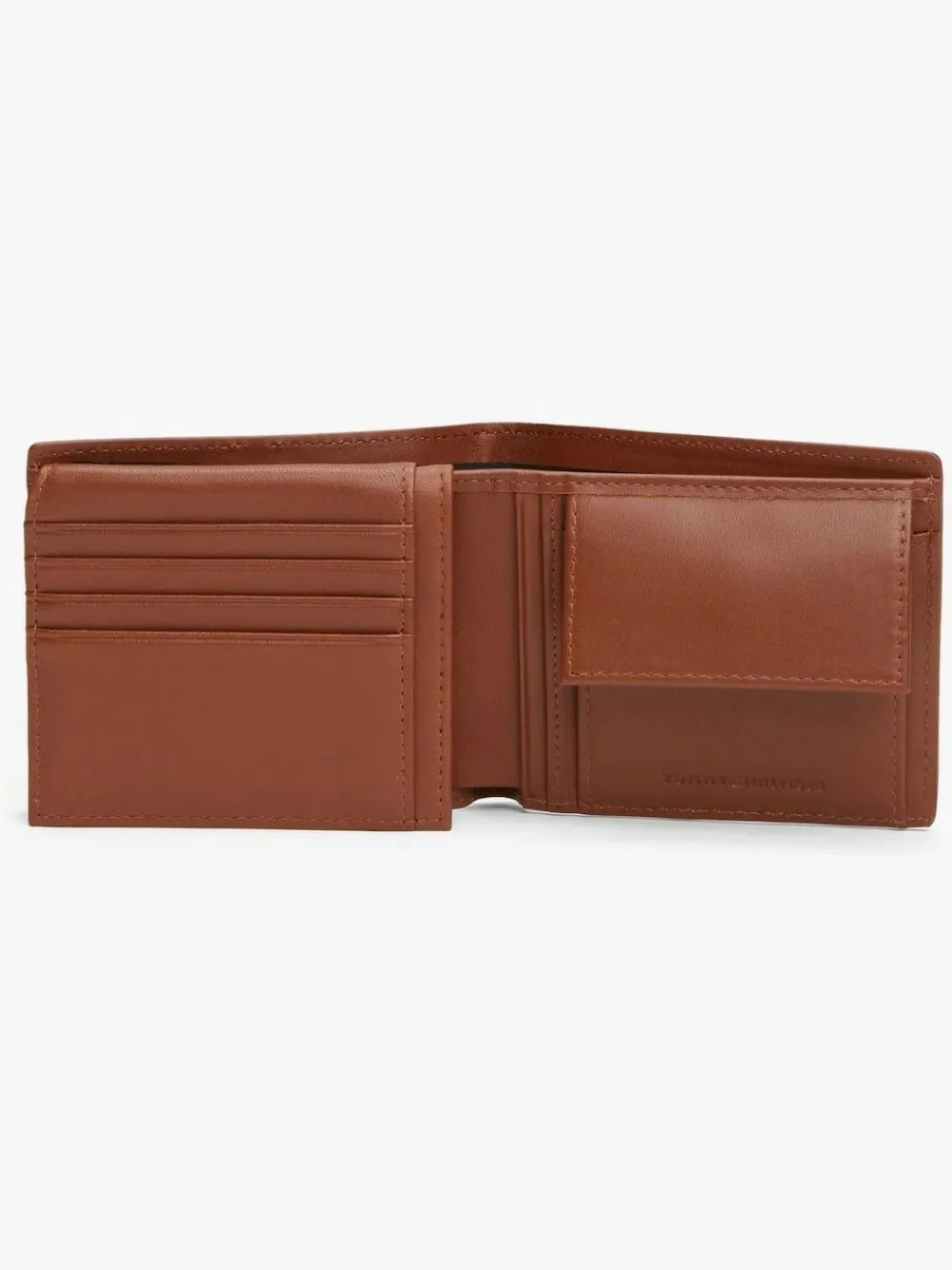 Online Tommy Hilfiger Purple Corporate Logo Leather Flap Bifold Wallet