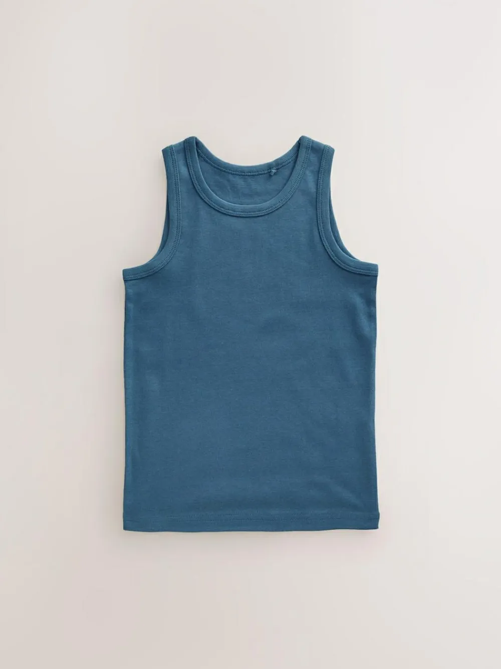 Next Tonal Blue Vests 5 Pack (1.5-16yrs)^BOY Tops|Multipacks