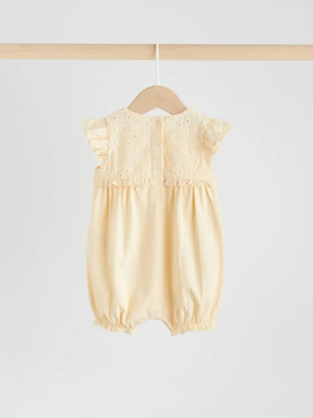 Outlet Next Tonal Pink Broderie 3 Pack Baby Rompers