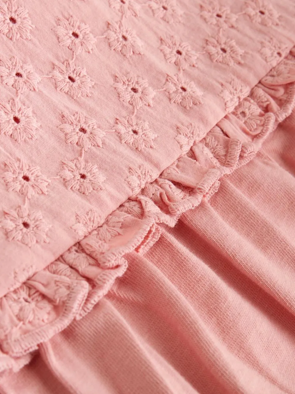 Outlet Next Tonal Pink Broderie 3 Pack Baby Rompers