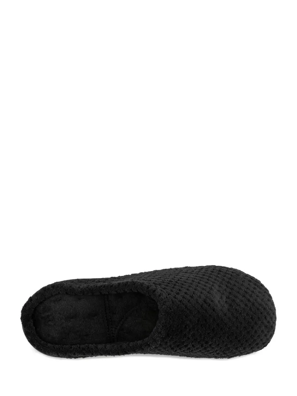 Discount Totes Black Isotoner Popcorn Terry Mules Slippers