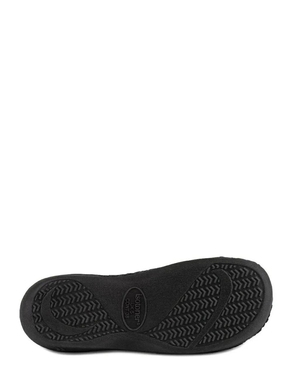 Discount Totes Black Isotoner Popcorn Terry Mules Slippers