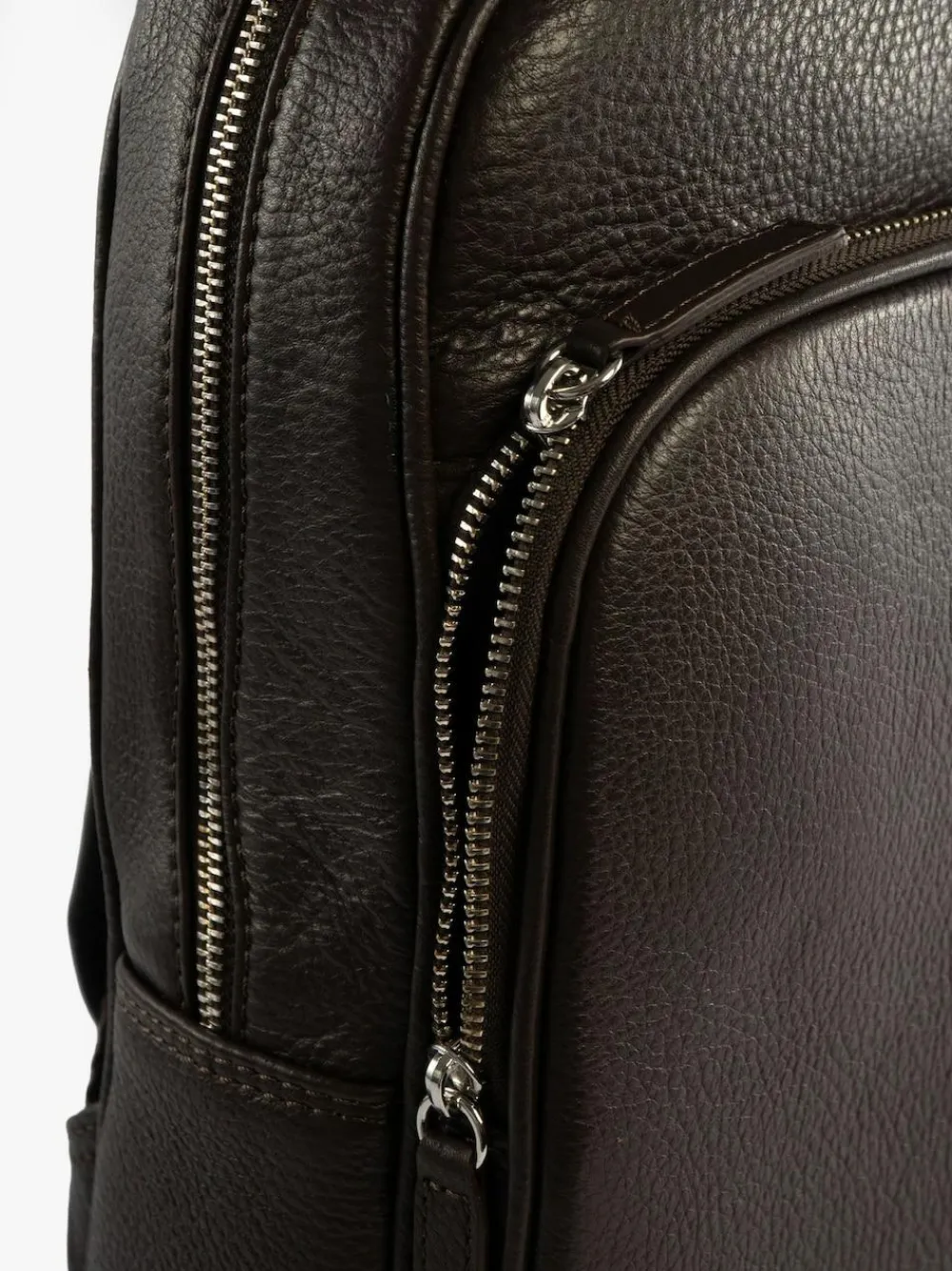Hot Totes Genuine Leather Backpack Brown