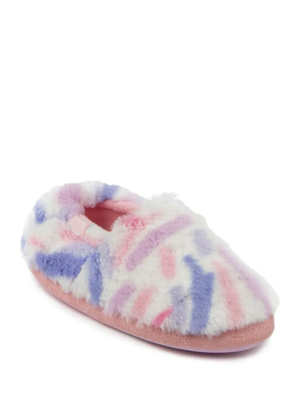 New Totes Green Short Full Back Fleece Winter Slippers Pink