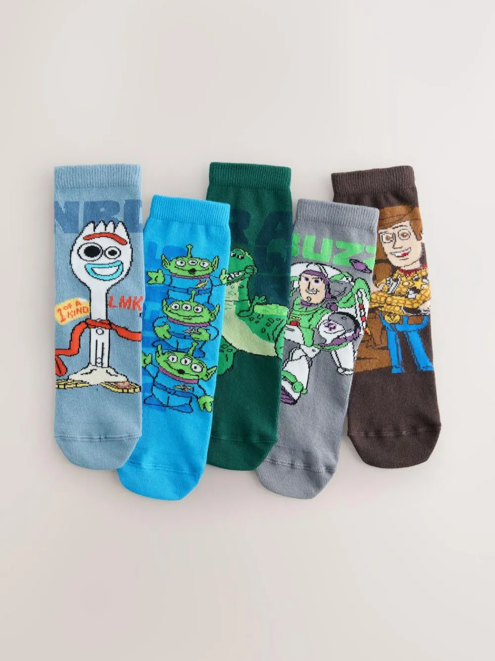 Next Toy Story Character Cotton Rich Socks 5 Pack^BOY Socks