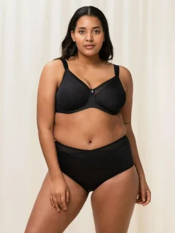 New Triumph Wired True Shape Sensation Minimizer Bra Black