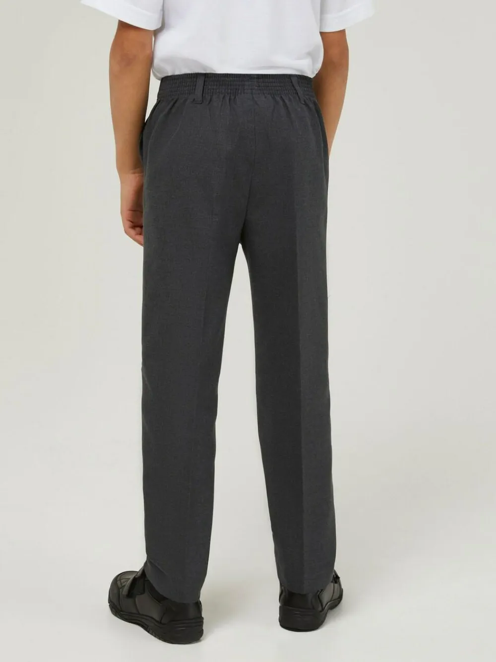 Online Trutex Junior Boys Regular Fit Grey School Trousers