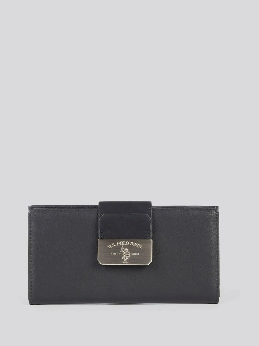 U.S. Polo Assn . Black Womens Romantic Large Card Holder Purse^Women Purses