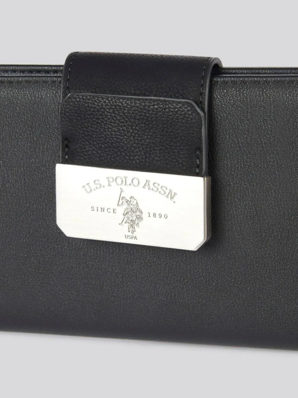 U.S. Polo Assn . Black Womens Romantic Large Card Holder Purse^Women Purses