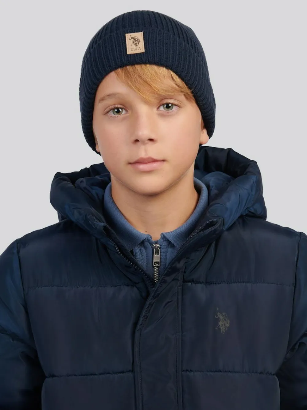 U.S. Polo Assn . Signature Double Horsemen Knit Beanie^BOY Hats