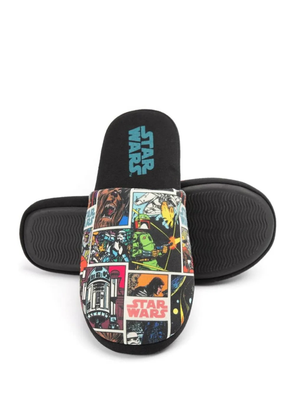 Vanilla Underground Black Mr Men Mr Lazy Slippers