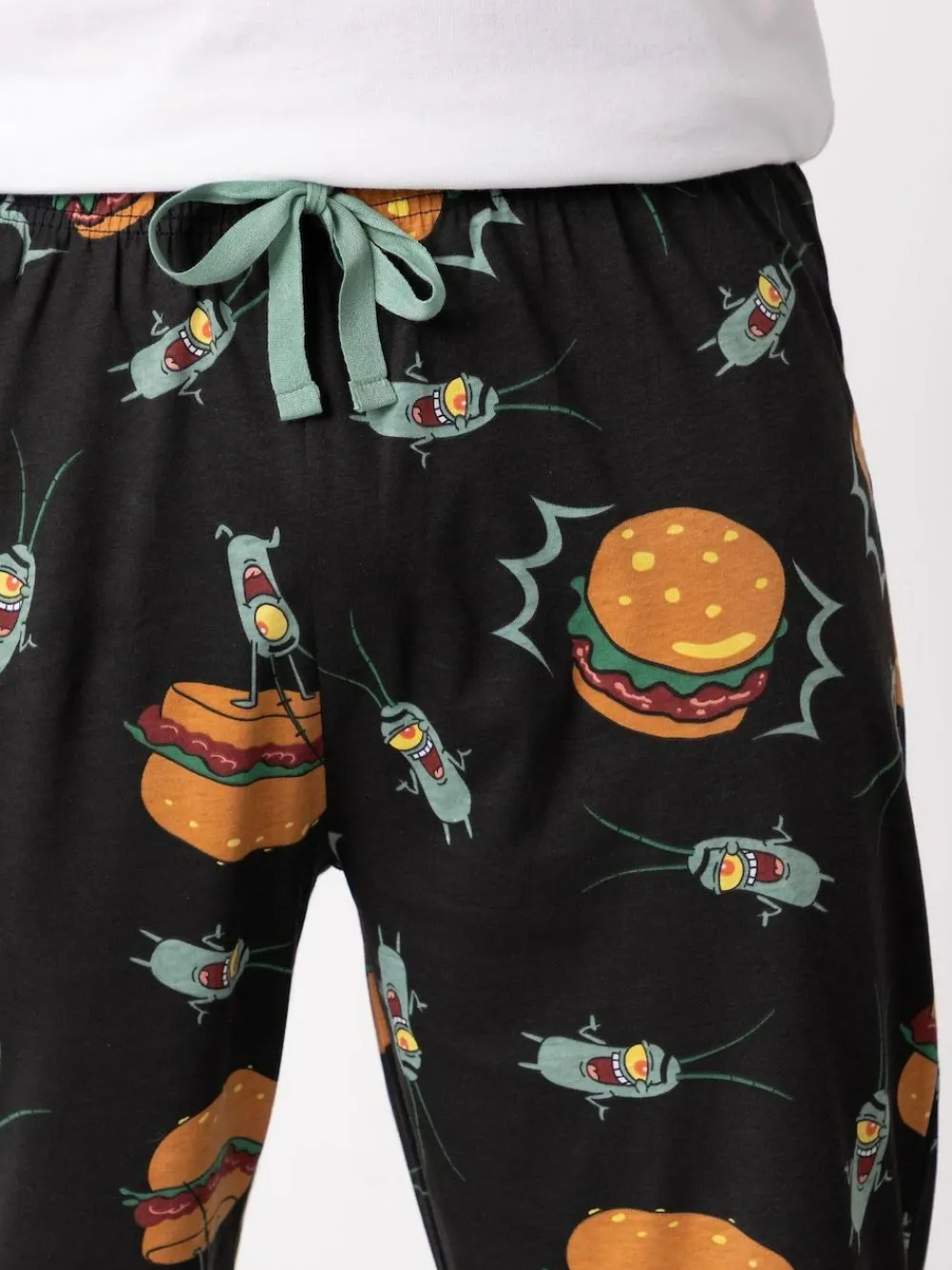 Clearance Vanilla Underground Black SpongeBob SquarePants Plankton Lounge Joggers