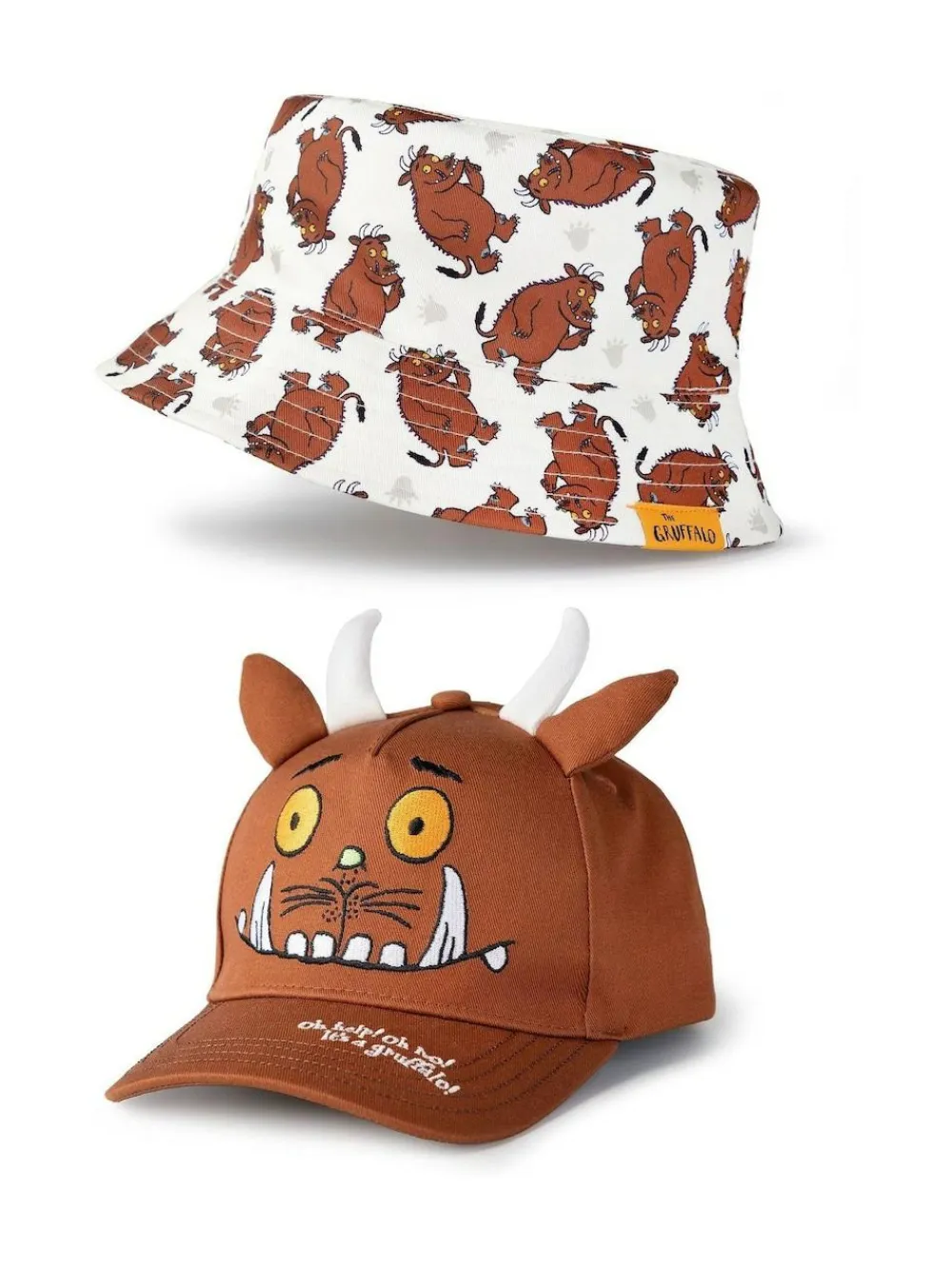 Clearance Vanilla Underground Brown Gruffalo & Friends Bucket Hat & Cap Set