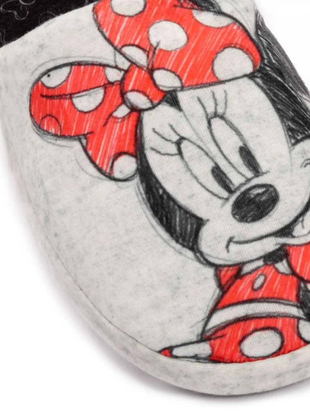 Vanilla Underground Grey Minnie Mouse Womens Winter Mule Slippers^Women Slippers