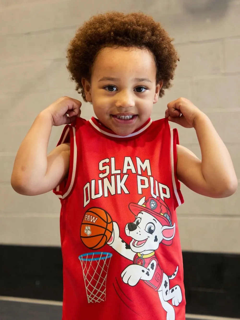 Hot Vanilla Underground Paw Patrol Kids Marshall 2 Piece Basketball Set Red