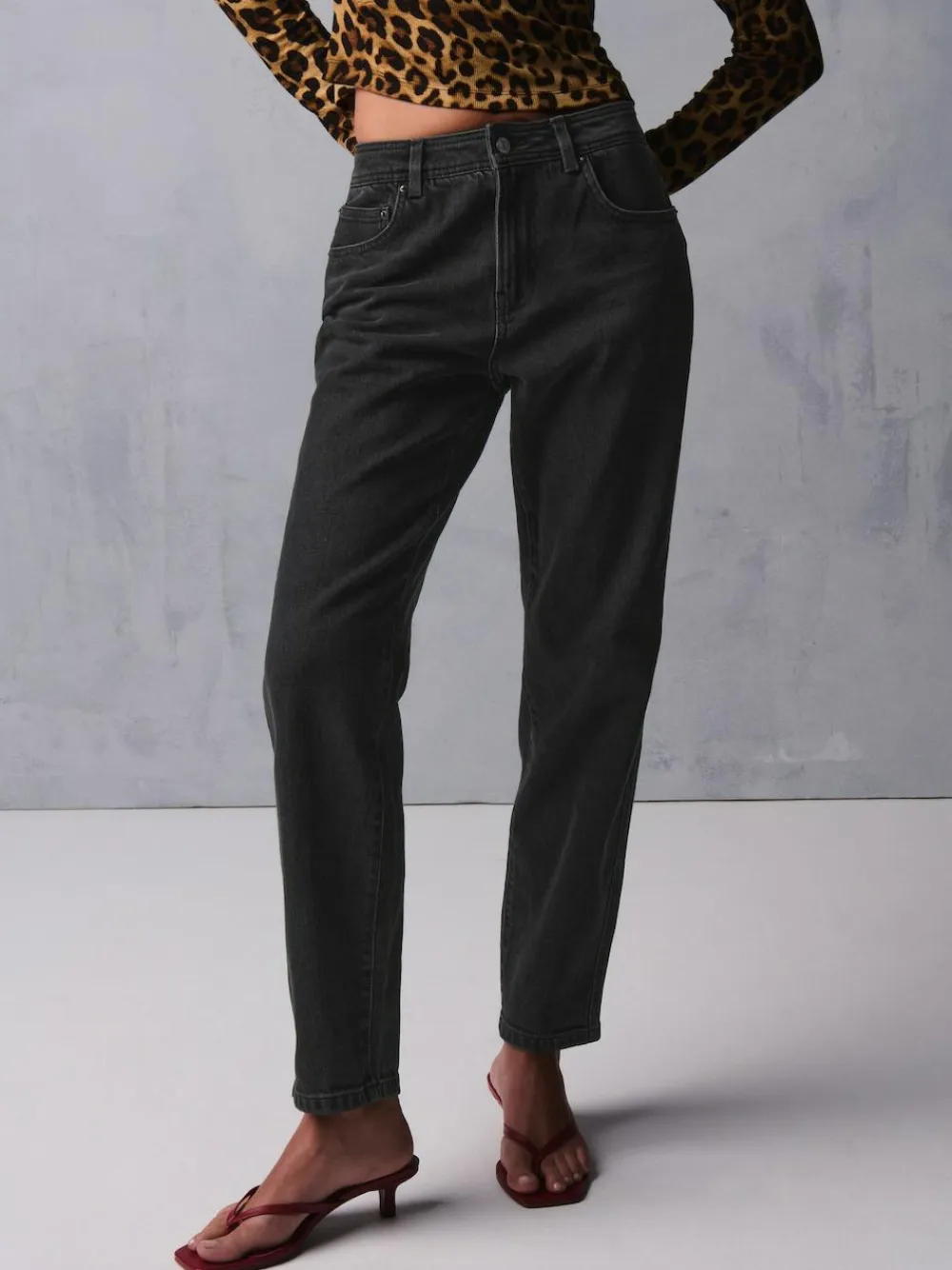 Next Mom Comfort Stretch Jeans Washed Black