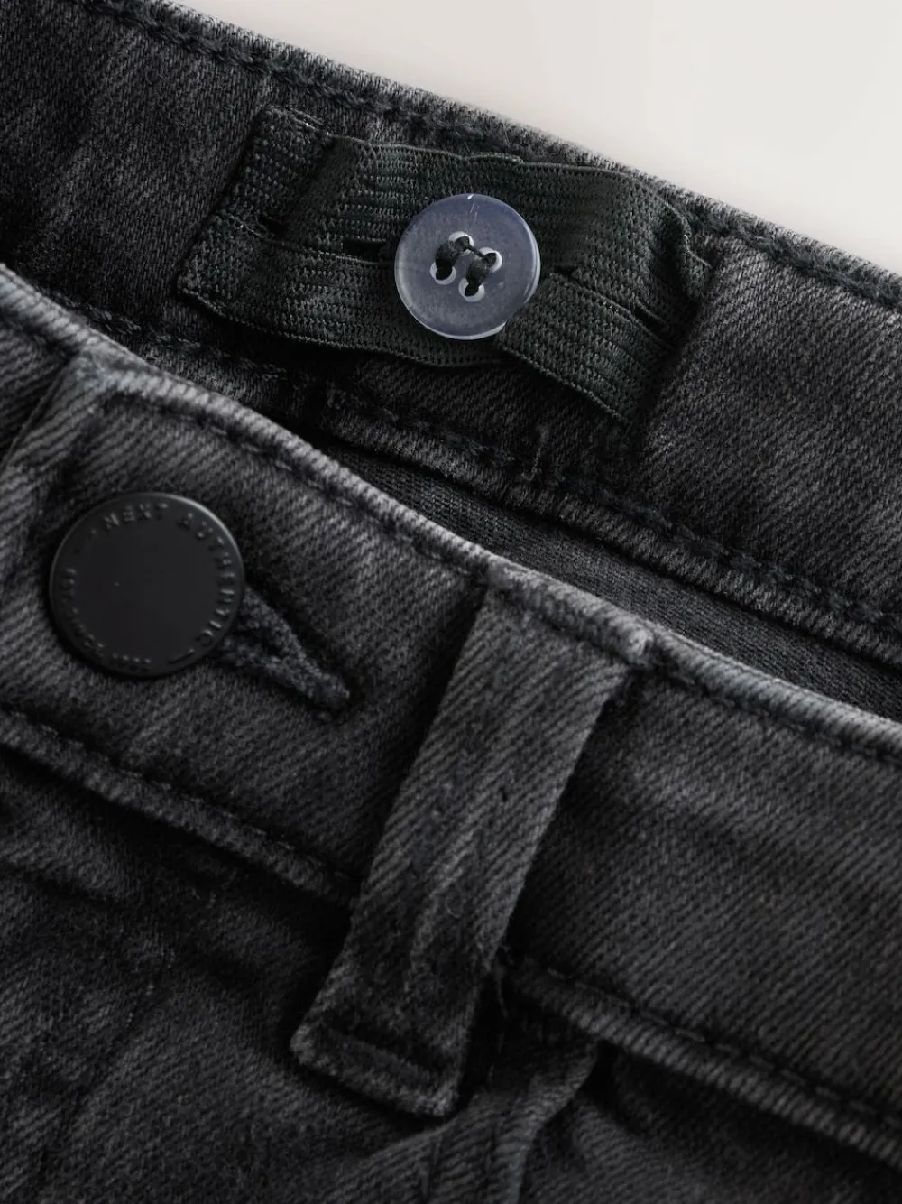 Next Washed Black Regular Fit Stretch Jeans (3-17yrs)^BOY Jeans|Jeans