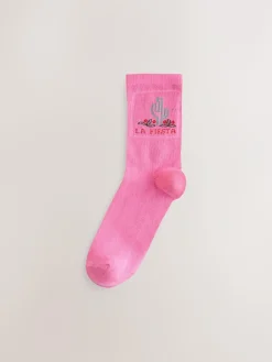 Next Western Neutral Textured Ankle Socks 3 Pack^Women Socks & Tights