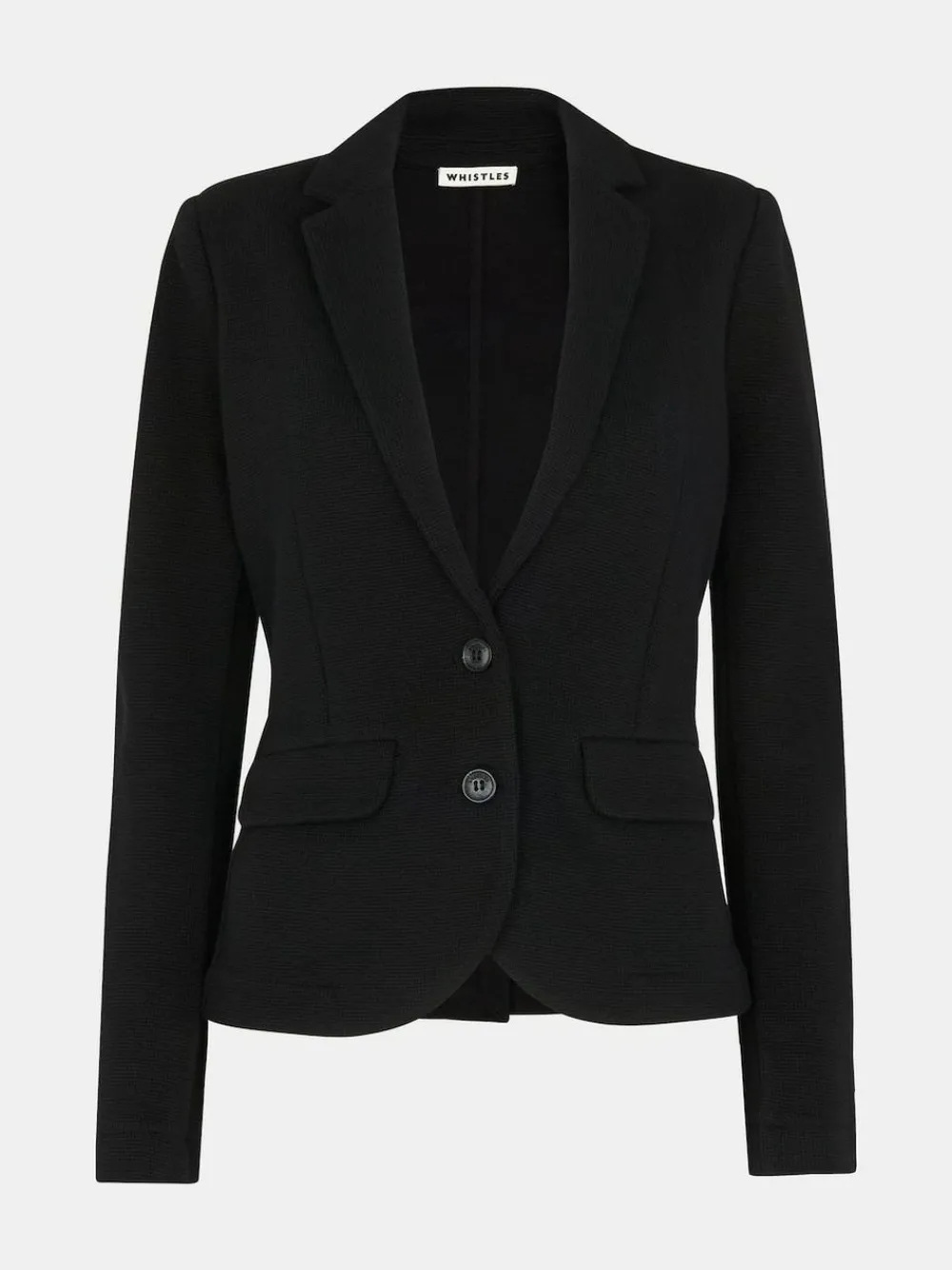Whistles Black Slim Jersey Jacket^Women Blazers|Suits & Tailoring