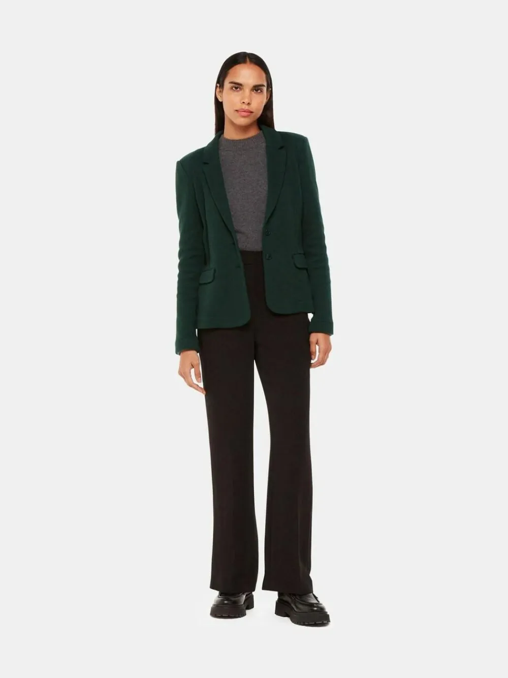 Outlet Whistles Green Slim Jersey Jacket