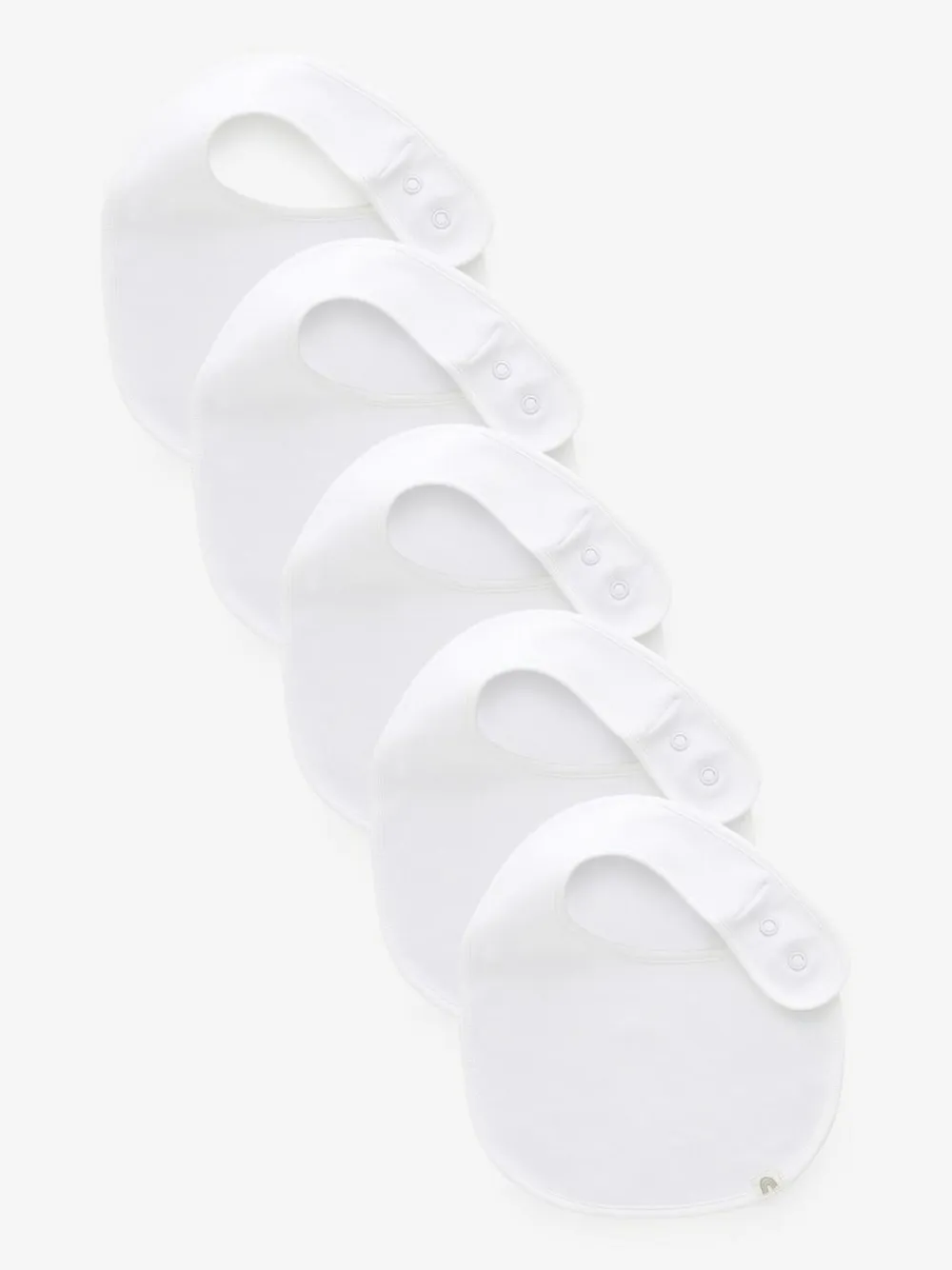 Next White 100% Cotton Baby Bibs 5 Pack^ Unisex|Bibs