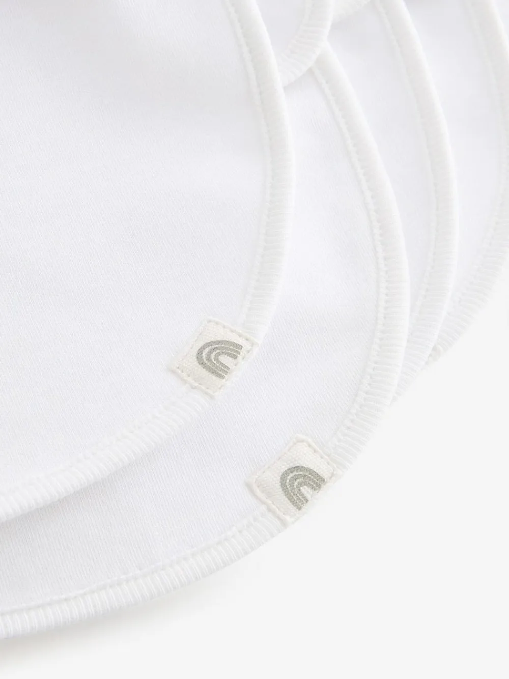 Next White 100% Cotton Baby Bibs 5 Pack^ Unisex|Bibs