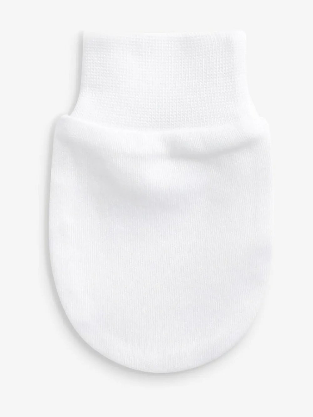 Best Next 100% Cotton Baby Scratch Mitts 3 Pack White