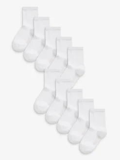 Next 10 Pack Cotton Rich School Ankle Socks^ Socks & Tights|Socks & Tights