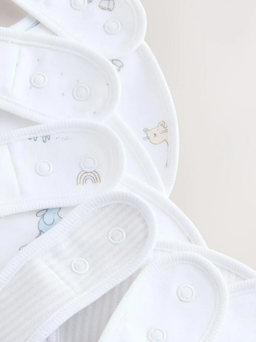 Next White Baby Bib 5 Pack^ Unisex|Bibs