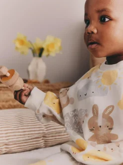 Hot Next White Bunny Character Print Easter Sweat and Leggings Baby Set (0mths-2yrs)