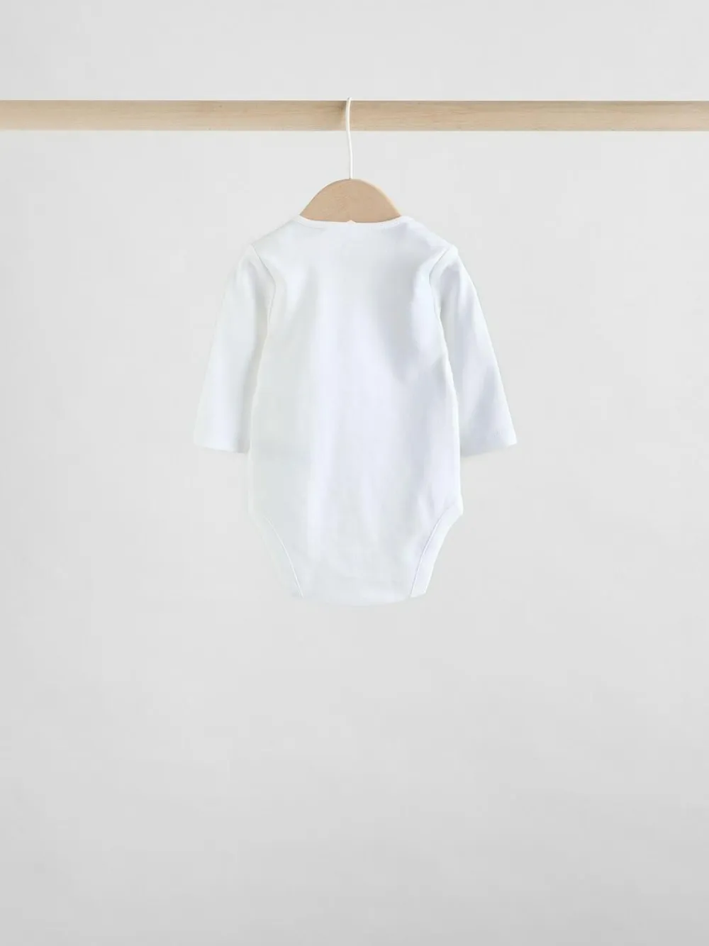 Hot Next White Character 5 Pack Long Sleeve 100% Cotton Baby Bodysuits