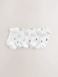 Best Next White Cotton Rich Trainer Socks 7 Pack