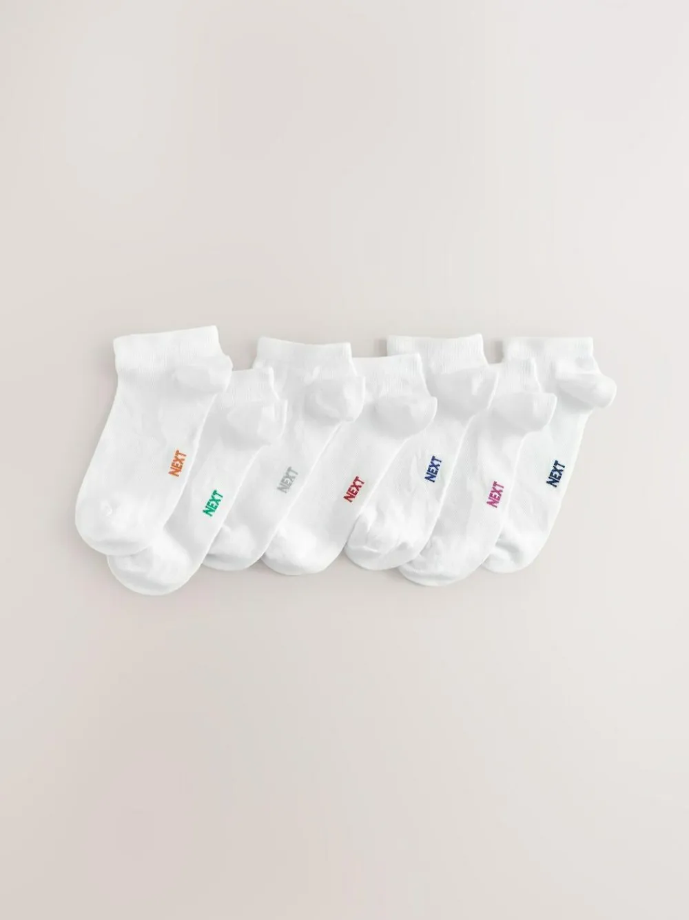 Best Next White Cotton Rich Trainer Socks 7 Pack