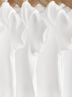 Hot Next White Essential 7 Pack Short Sleeve Bodysuits