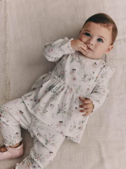 Next White Fairy Long Sleeve Frill Top And Leggings Baby 2 Piece Set (0mths-2yrs)^ Tops|Sets & Co-Ords