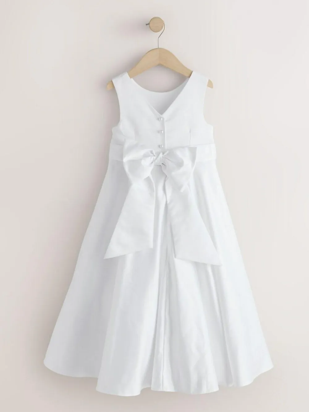 Next White Flower Girl Bow Dress (6-13yrs)^ Occasionwear