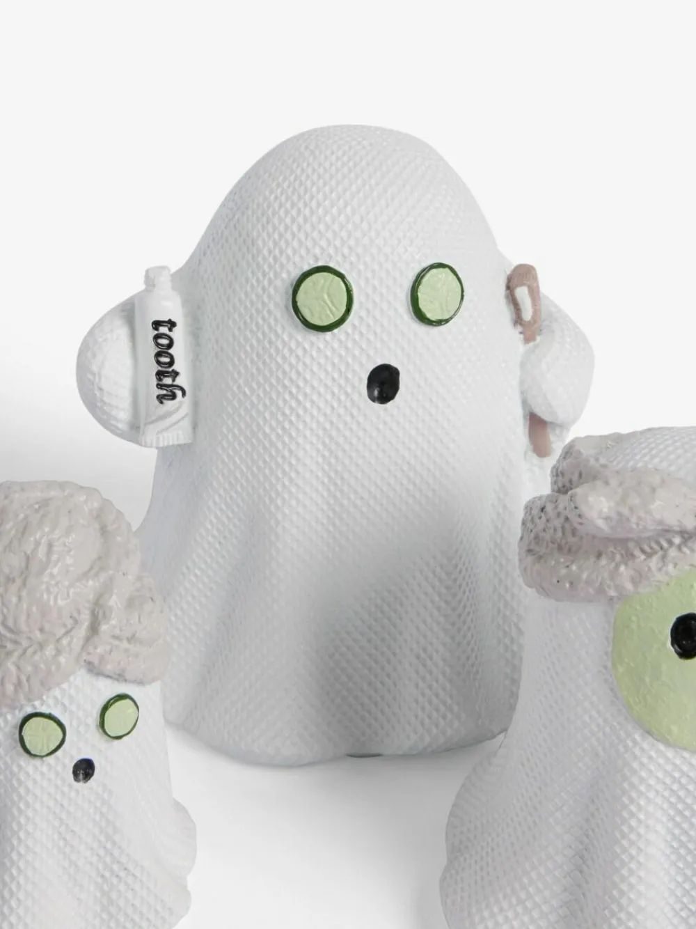 Next White Ghost Set of 3 Ornament^ Ornaments|Bathroom Accessories