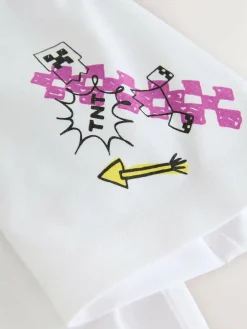 Sale Next White Graffiti Single Minecraft T-Shirt (3-16yrs)