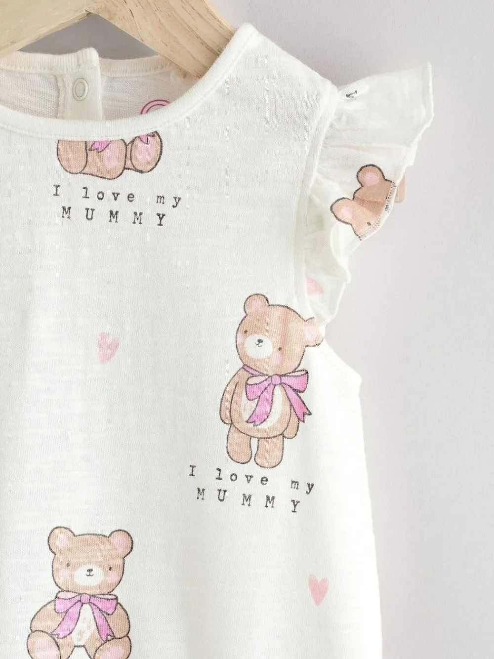 New Next Baby Bloomer Romper White I Love My Mummy