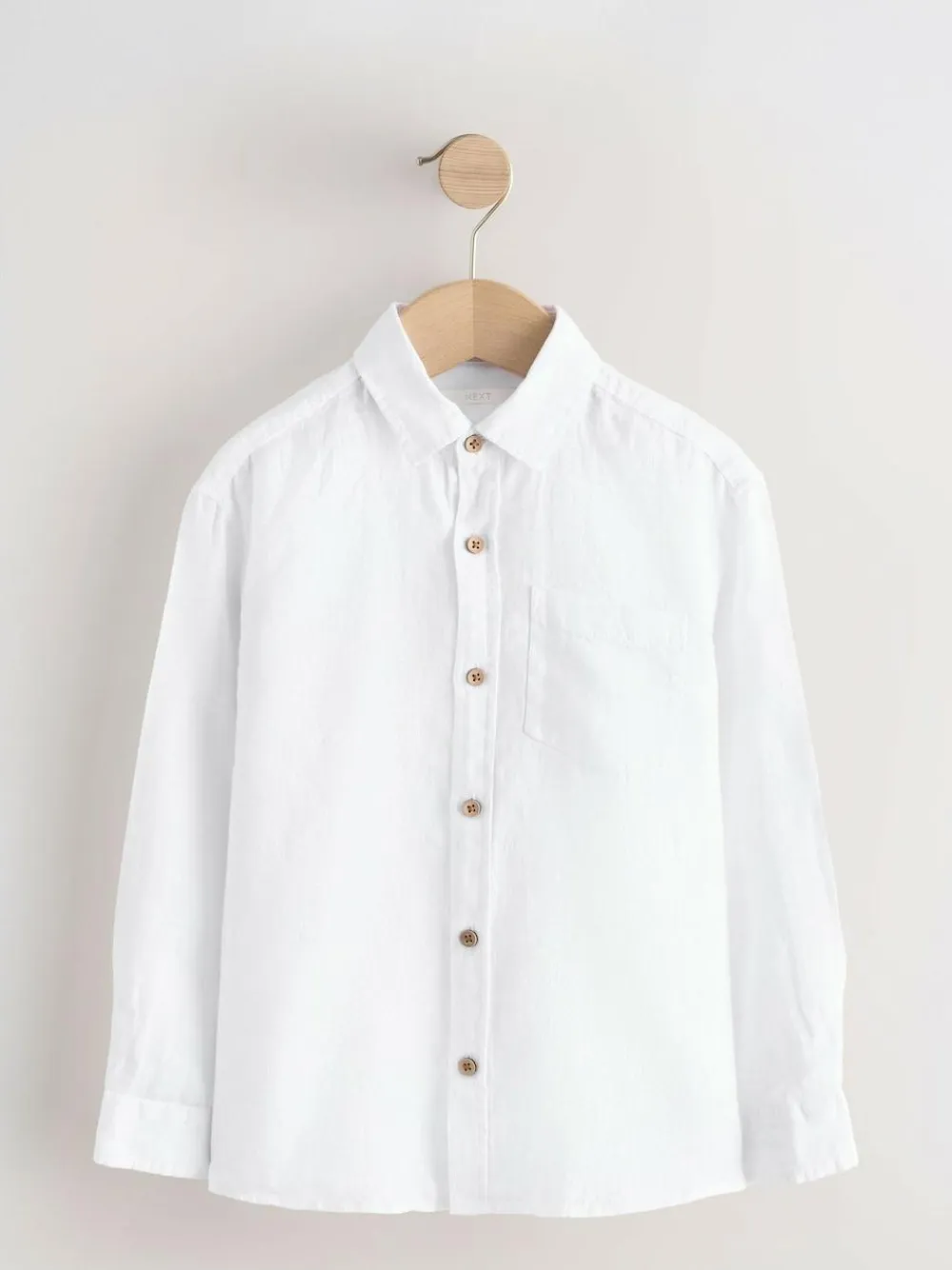Next Long Sleeve 100% Linen Shirt (3-16yrs)^BOY Shirts