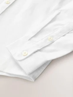 Next Long Sleeve Grandad Collar Oxford Shirt (3-16yrs)^BOY Shirts